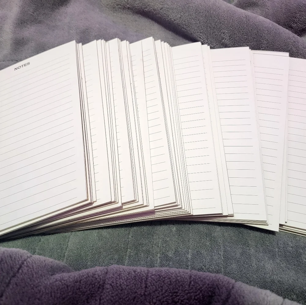50 Note Memo Writing Pads Line Page Office Supplies